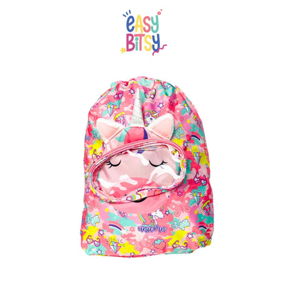 Easybitsy Tas Ransel Serut Renang TK-Remaja Anak Laki-Laki Perempuan Shark, Dino, Mermaid, Unicorn - Tilly Tidak ada merek