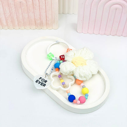 Easy Bitsy Keychain Gantungan Aksesoris Bunga Rajut, Rabbit, Dog - Mou Tidak ada merek