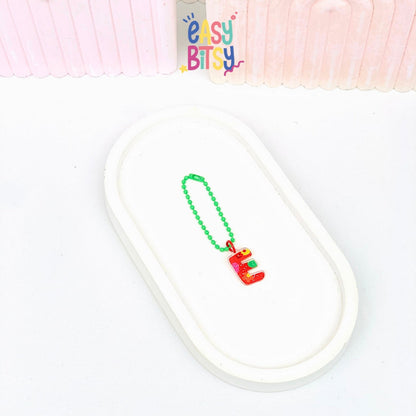 Easy Bitsy Keychain Gantungan Alphabet Mini - mrica Tidak ada merek