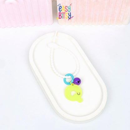 Easy Bitsy Keychain Gantungan Alphabet Akrilik Smile Polos Tidak ada merek