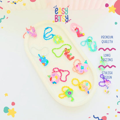 Easy Bitsy Keychain Gantungan Alphabet Mini - mrica Tidak ada merek