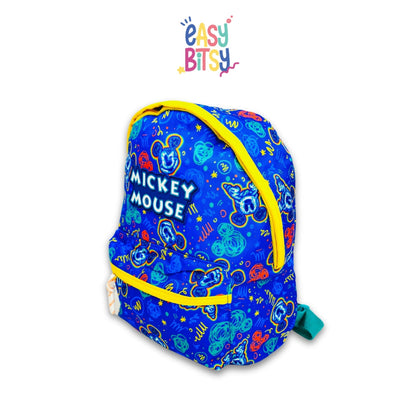 Easy Bitsy Tas Ransel Backpack Perempuan PAUD TK SD Premium Mickiy Mouse Blue - ZR Tidak ada merek