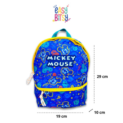 Easy Bitsy Tas Ransel Backpack Perempuan PAUD TK SD Premium Mickiy Mouse Blue - ZR Tidak ada merek