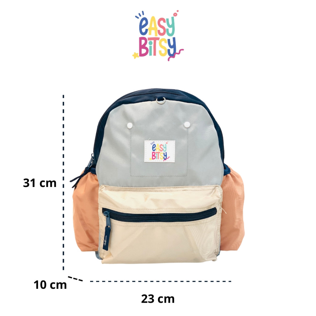 Easybitsy Tas Ransel Backpack Sekolah Flintstone Sedang Anak Laki-Laki Perempuan TK SD - Colorful Tidak ada merek