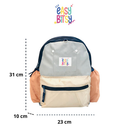 Easybitsy Tas Ransel Backpack Sekolah Flintstone Sedang Anak Laki-Laki Perempuan TK SD - Colorful Tidak ada merek