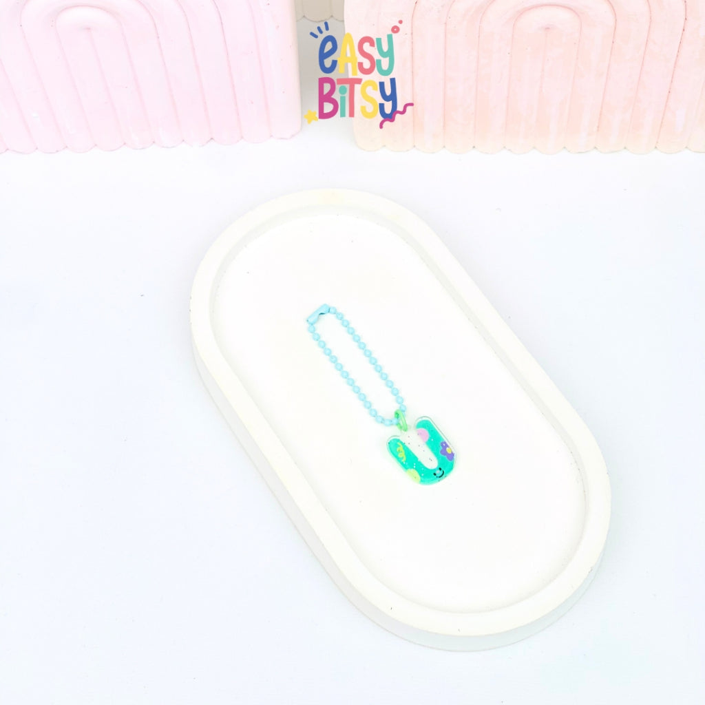 Easy Bitsy Keychain Gantungan Alphabet Mini - mrica Tidak ada merek