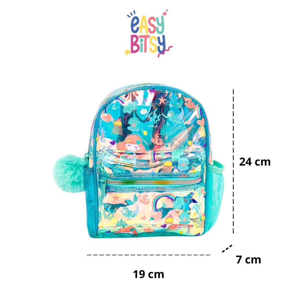 Easybitsy Tas Ransel Backpack  Holo Anak Perempuan PAUD-TK  Mermaid, Unicorn, Cat - Mulan Tidak ada merek