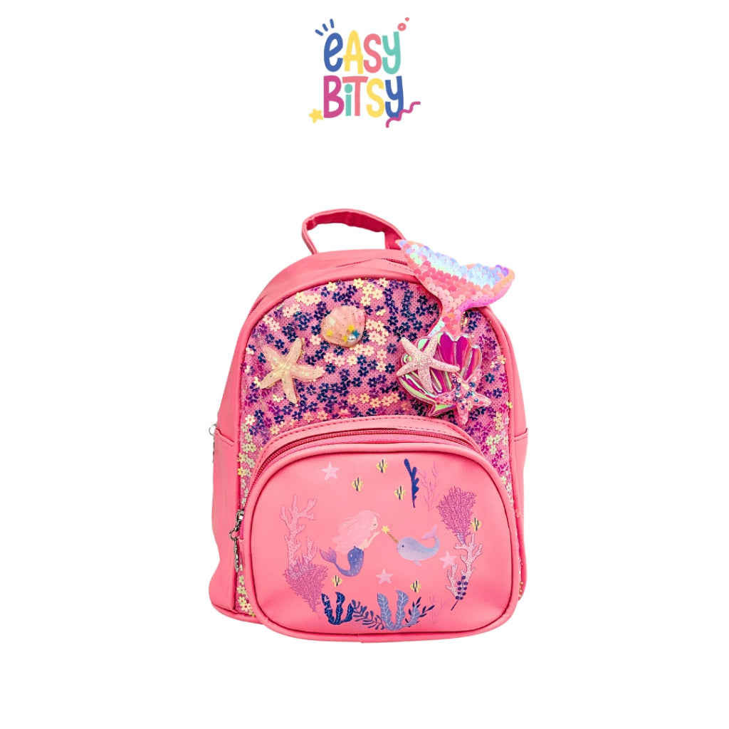 Easy Bitsy Tas Ransel Anak TK PAUD Perempuan Mermaid Tidak ada merek