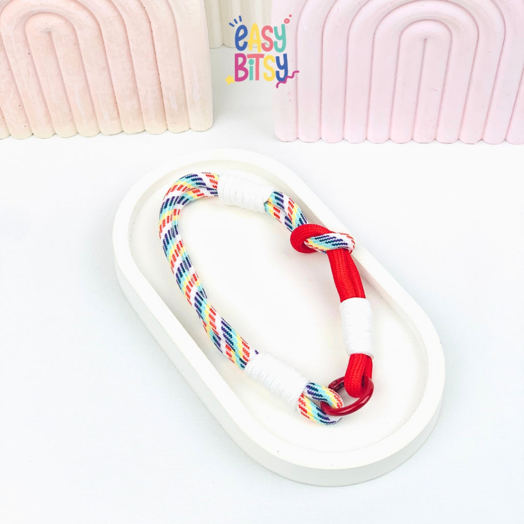 Easy Bitsy Phone String | Gantungan Handphone | Korean Phone String | Strap Tali HP Lanyard - Lila Tidak ada merek