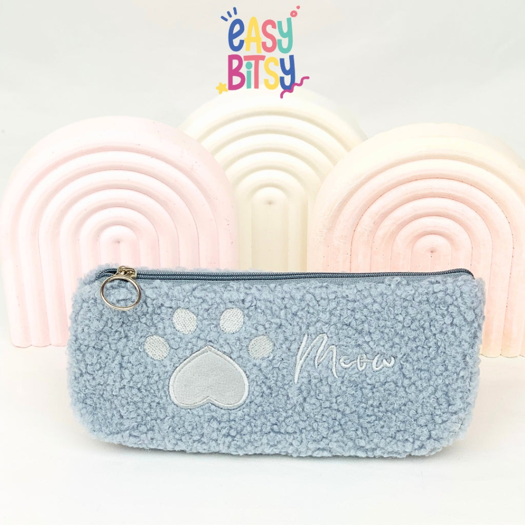 Easy Bitsy Pencil Case Tempat Pensil Bulu Cat Paw - Elinor Tidak ada merek