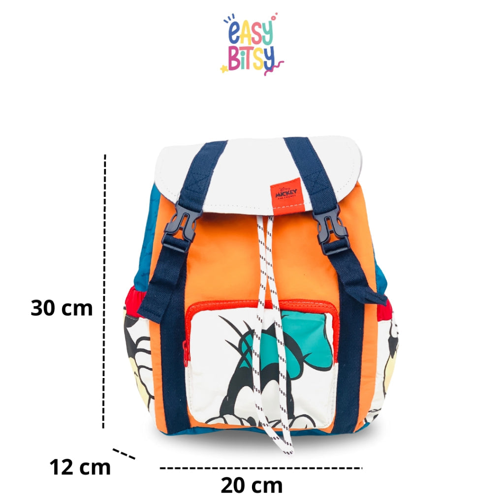 Easy Bitsy Tas Ransel Backpack Perempuan PAUD-TK Premium Mickey Friends Pluto  - ZR Tidak ada merek