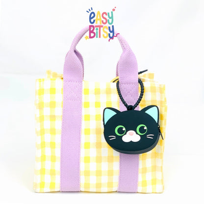 Easy Bitsy Keychain Gantungan Dan Tas Dompet Silikon - Cat & Vegetables Series Tidak ada merek