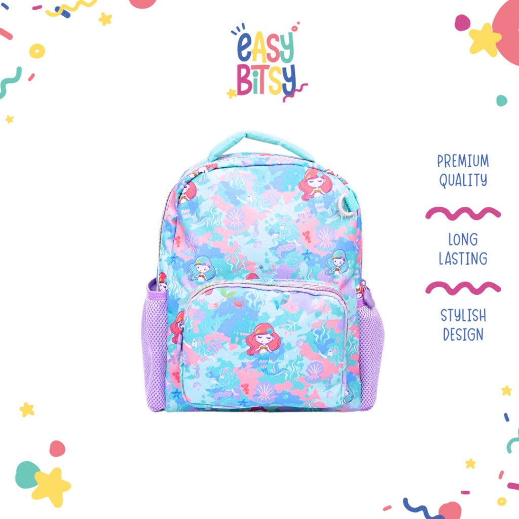 Easybitsy Tas Ransel Backpack Sekolah Anak Perempuan PAUD-TK Mermaid, Unicorn, Cat - Russel Tidak ada merek