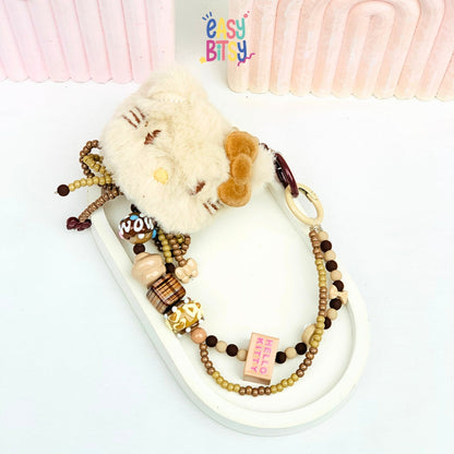 Easy Bitsy Keychain Gantungan Phone Strap Manik Manik Boneka Bulu Pitaa Tidak ada merek
