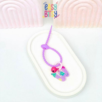 Easy Bitsy Keychain Gantungan Alphabet Akrilik Tidak ada merek