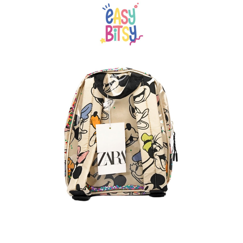 Easybitsy Tas Ransel Backpack Perempuan PAUD-TK Premium Mickey Cream Holo - ZR Tidak ada merek