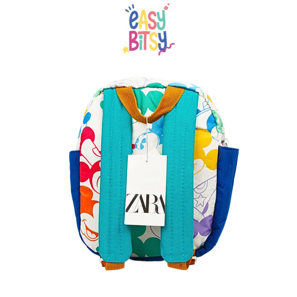 Easybitsy Tas Ransel Backpack Perempuan Laki-Laki PAUD-TK Premium Mickey Rainbow - ZR Tidak ada merek