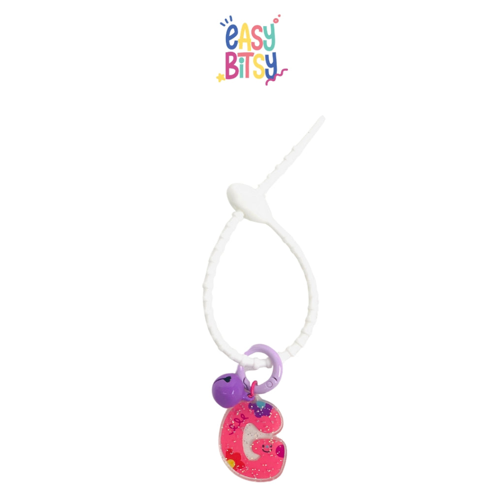 Easy Bitsy Keychain Gantungan Alphabet Akrilik Tidak ada merek