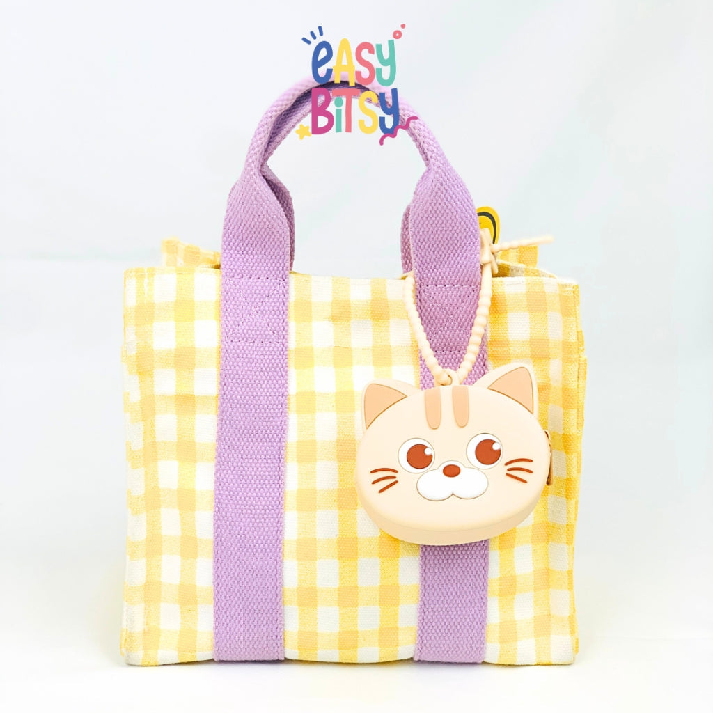 Easy Bitsy Keychain Gantungan Dan Tas Dompet Silikon - Cat & Vegetables Series Tidak ada merek