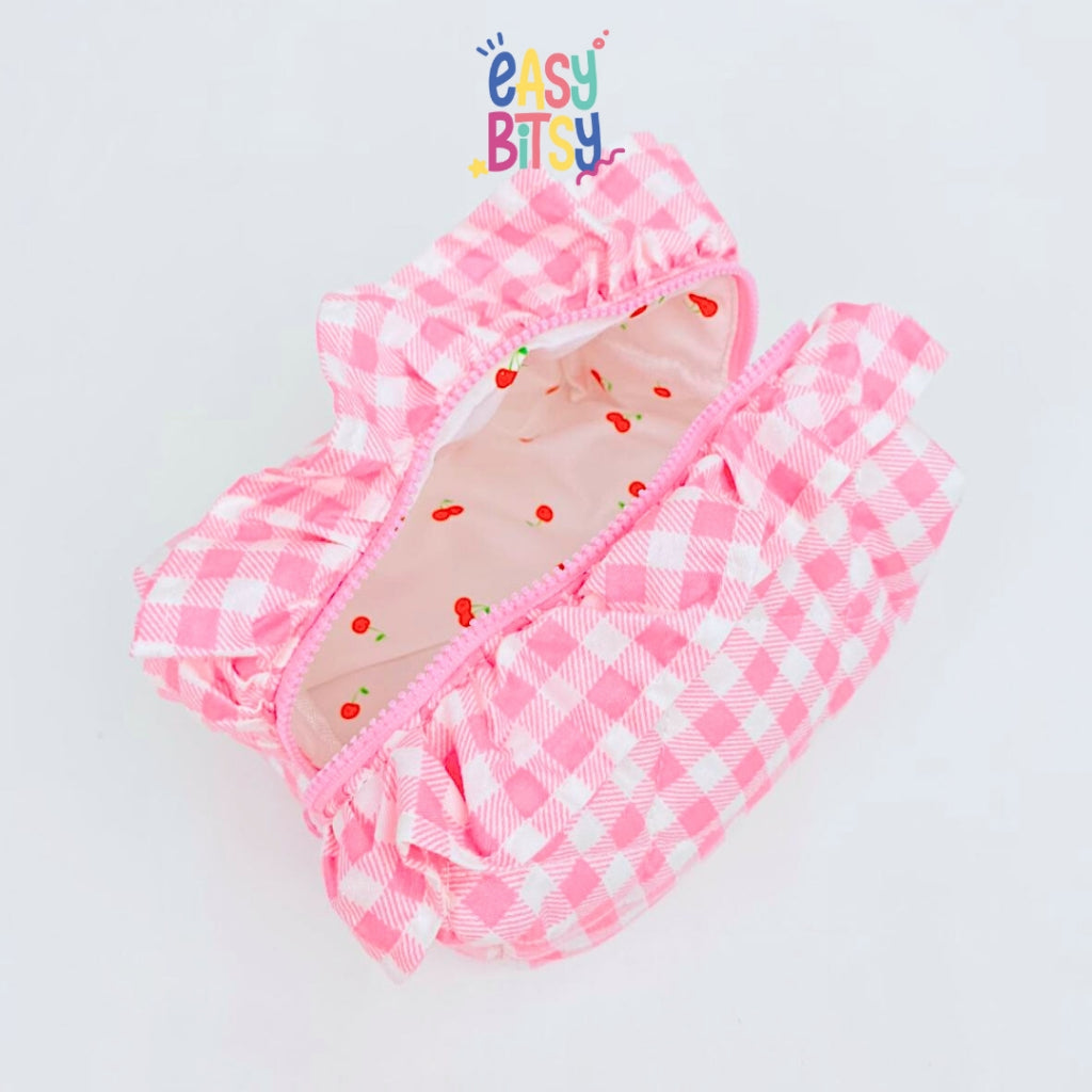 Easy Bitsy Pouch Korea Tempat Make Up Lucu - Cheerful Tidak ada merek