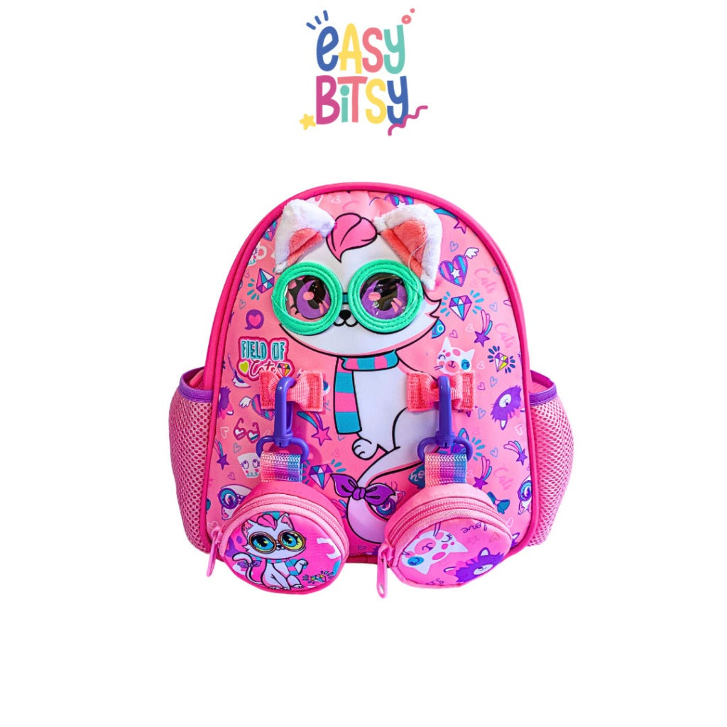Easybitsy Tas Ransel Backpack Sekolah Anak Perempuan PAUD-TK Mermaid, Cat, Unicorn - Ariel Tidak ada merek