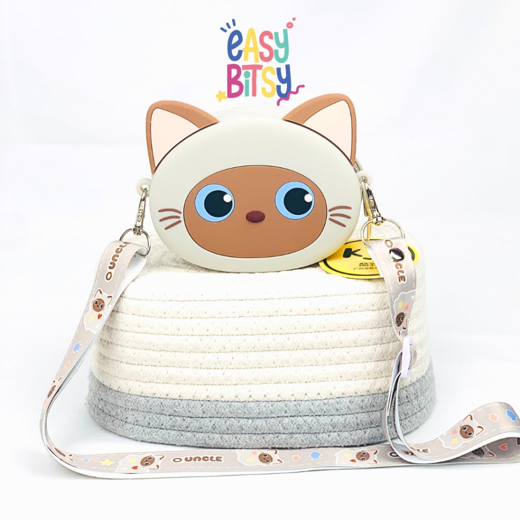 Easy Bitsy Keychain Gantungan Dan Tas Dompet Silikon - Cat & Vegetables Series Tidak ada merek