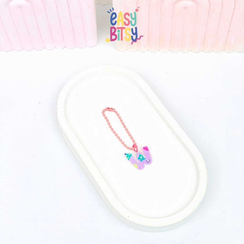 Easy Bitsy Keychain Gantungan Alphabet Mini - mrica Tidak ada merek