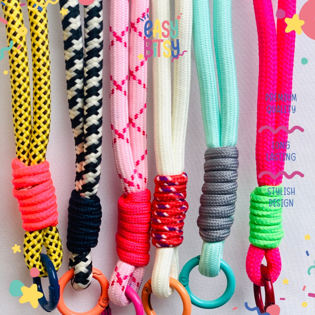 Easy Bitsy Phone String | Gantungan Handphone | Korean Phone String | Strap Tali HP Lanyard - Lila Tidak ada merek