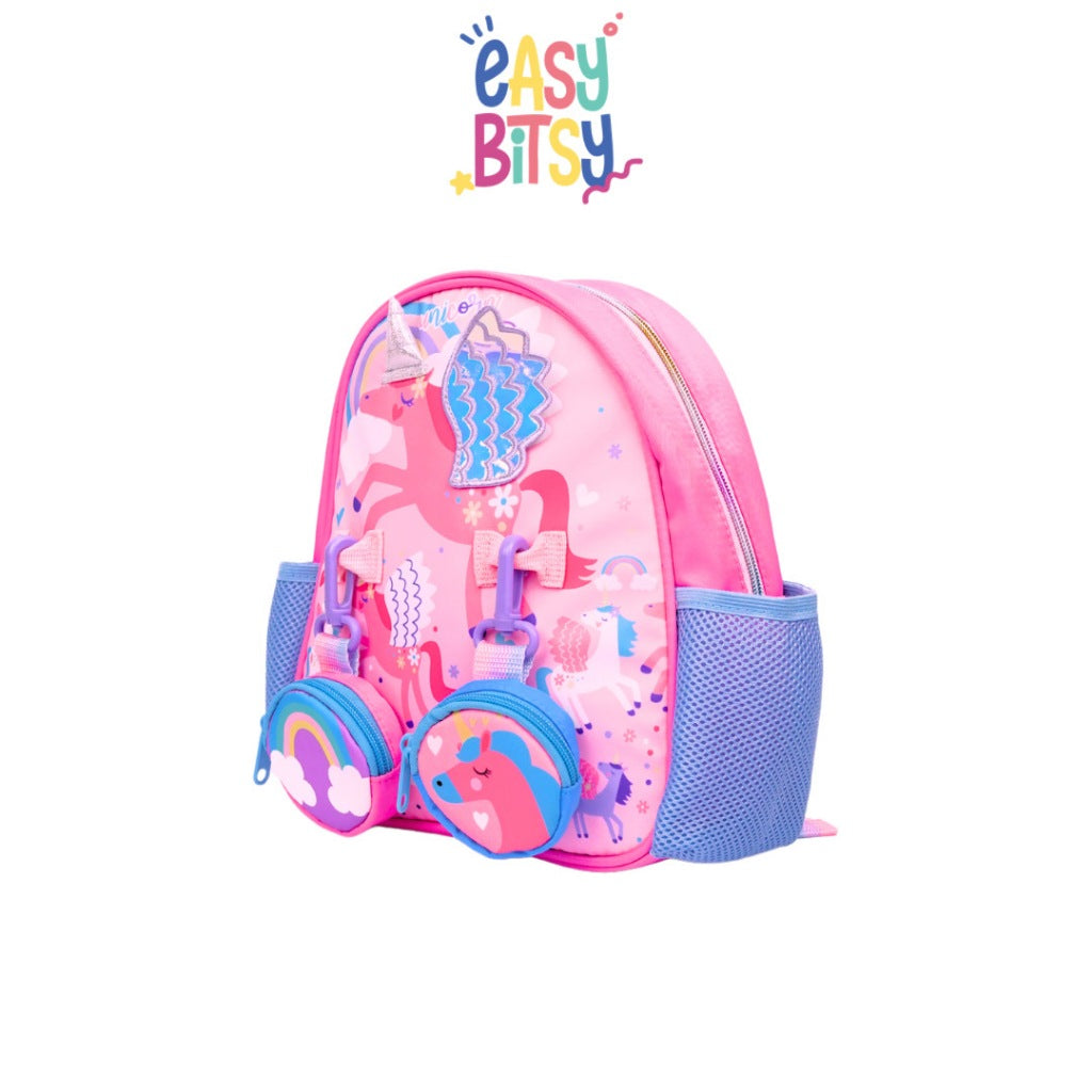Easybitsy Tas Ransel Backpack Sekolah Anak Perempuan PAUD-TK Mermaid, Cat, Unicorn - Ariel Tidak ada merek
