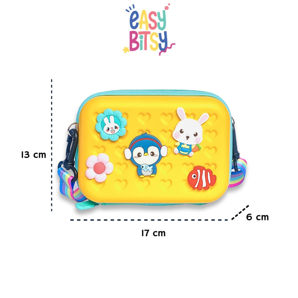 Easybitsy Tas Selempang Sling Bag Anak Perempuan TK-SD Jib Bitz – Koper Mini Tidak ada merek