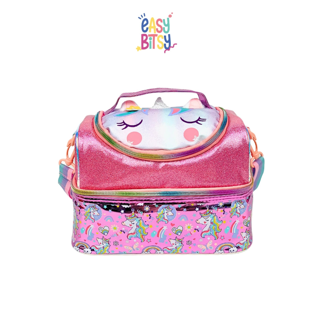 Easy Bitsy - Tas Bekal Lunch Bag Box Mermaid Unicorn Tempat Makan Anak Perempuan TK SD - Petter Tidak ada merek