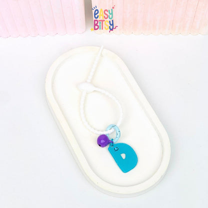 Easy Bitsy Keychain Gantungan Alphabet Akrilik Smile Polos Tidak ada merek