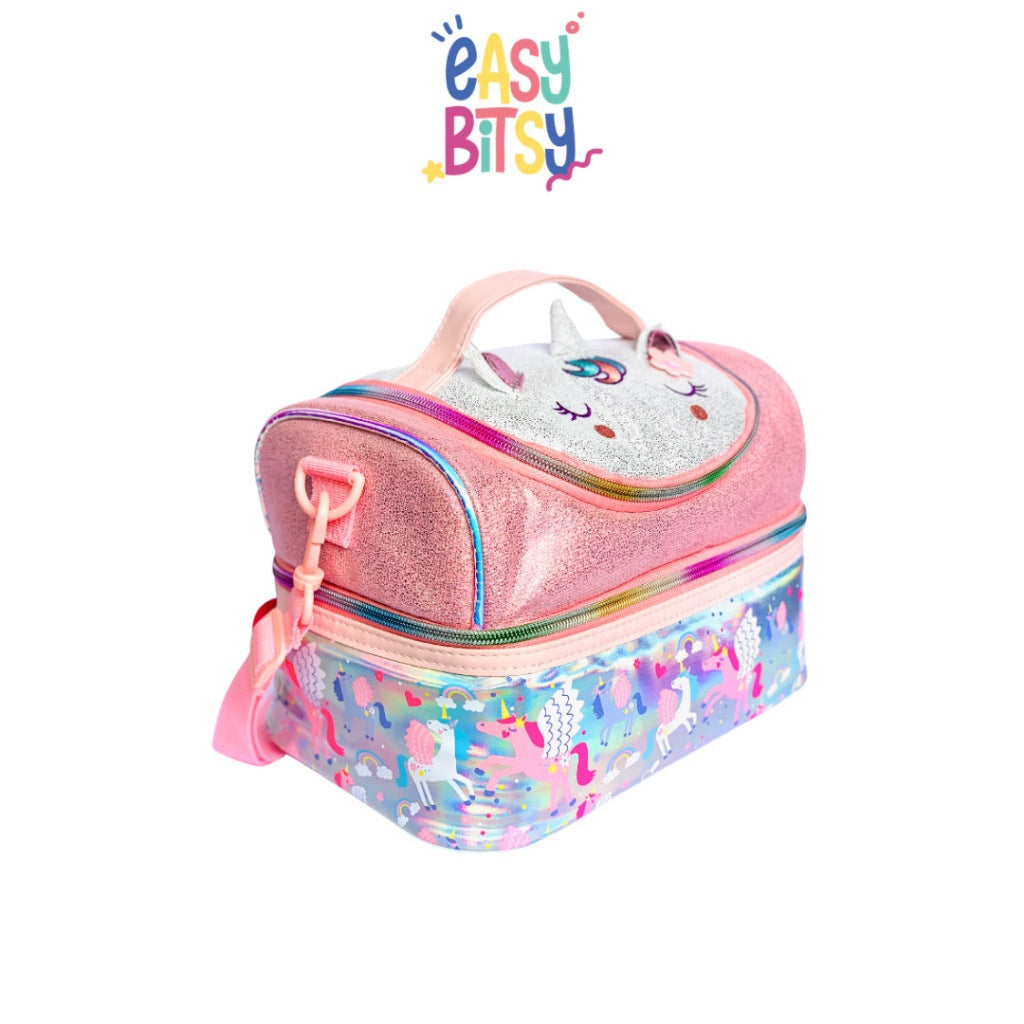 Easybitsy Tas Bekal Lunch Bag Box Tempat Makan Anak Perempuan TK - SD Mermaid, Unicorn - Petter Tidak ada merek