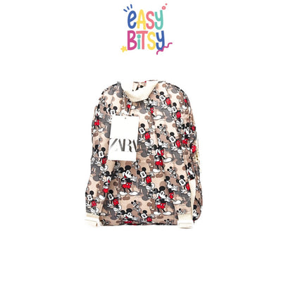 Easybitsy Tas Ransel Backpack Perempuan PAUD-TK Premium Mickey Mouse Army - ZR Tidak ada merek