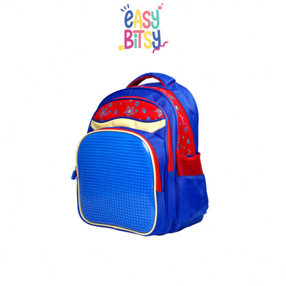Easybitsy Tas Ransel Backpack Sekolah Anak Laki-Laki Perempuan SD Pixel Bits – Lego Tidak ada merek