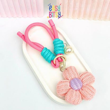 Easy Bitsy Keychain Gantungan Aksesoris Bunga Rajut, Rabbit, Dog - Mou Tidak ada merek