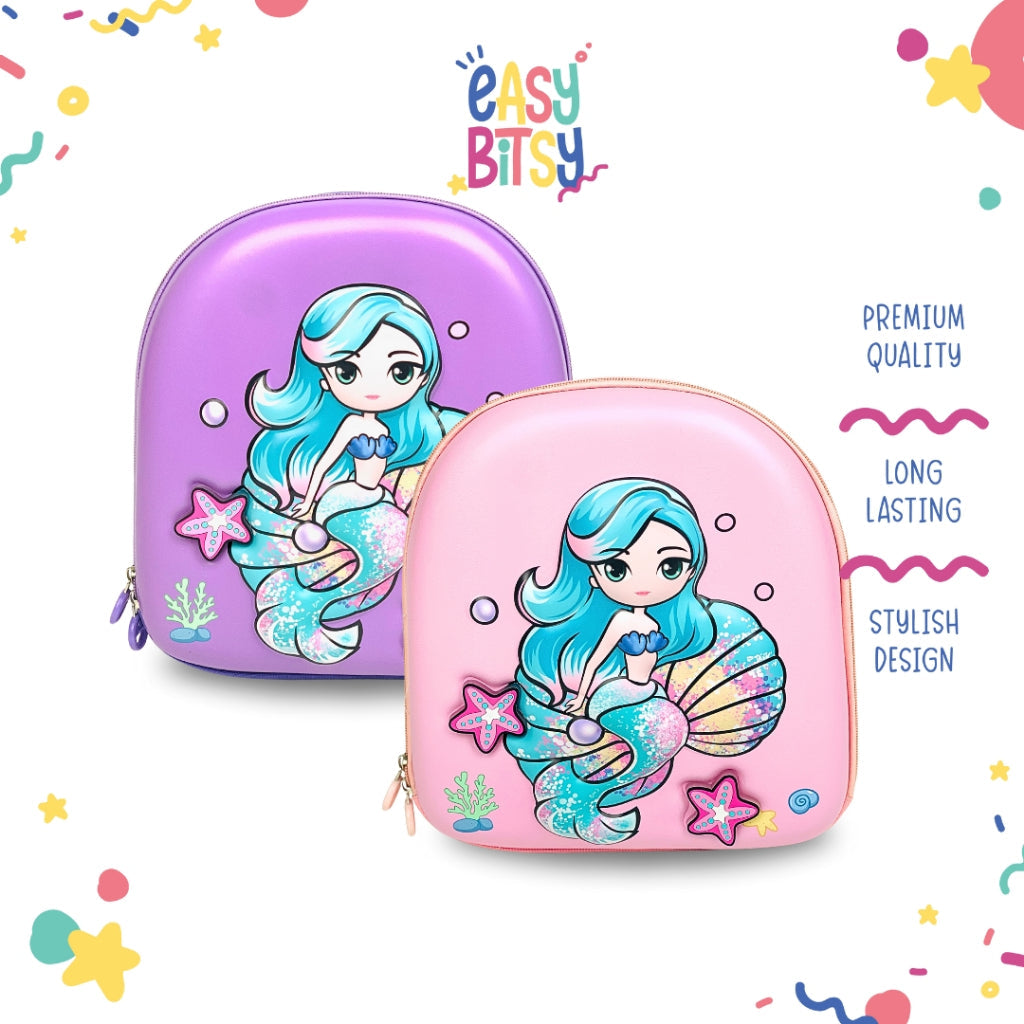 Easy Bitsy Tas Ransel Anak Paud Tk Quen Mermaid Tidak ada merek