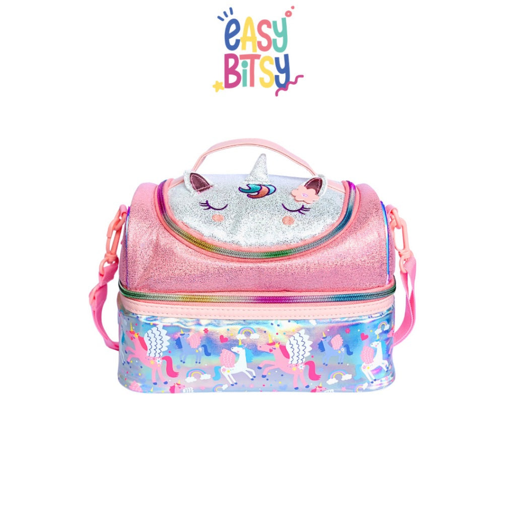 Easybitsy Tas Bekal Lunch Bag Box Tempat Makan Anak Perempuan TK - SD Mermaid, Unicorn - Petter Tidak ada merek