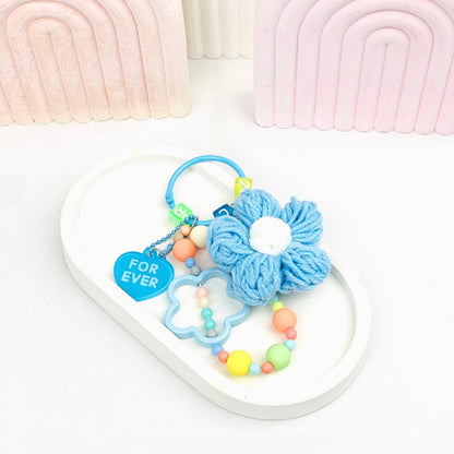 Easy Bitsy Keychain Gantungan Aksesoris Bunga Rajut, Rabbit, Dog - Mou Tidak ada merek
