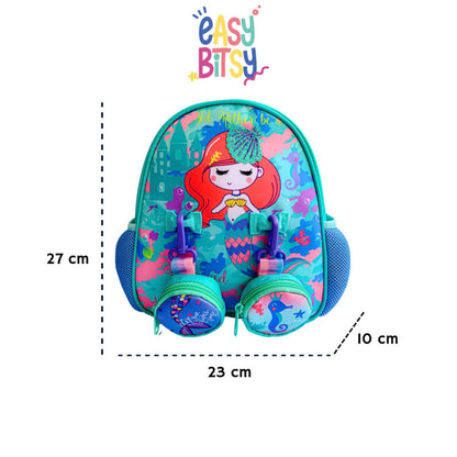 Easybitsy Tas Ransel Backpack Sekolah Anak Perempuan PAUD-TK Mermaid, Cat, Unicorn - Ariel Tidak ada merek