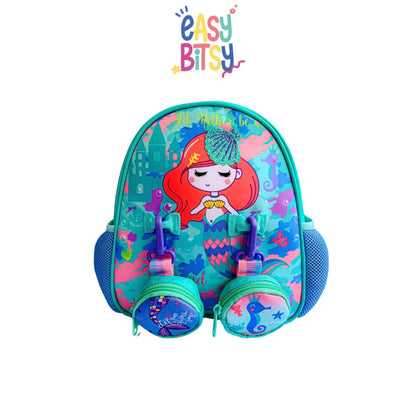Easybitsy Tas Ransel Backpack Sekolah Anak Perempuan PAUD-TK Mermaid, Cat, Unicorn - Ariel Tidak ada merek
