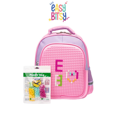 Easybitsy Tas Ransel Backpack Sekolah Anak Perempuan PAUD TK Pixel Bits – Lego Tidak ada merek
