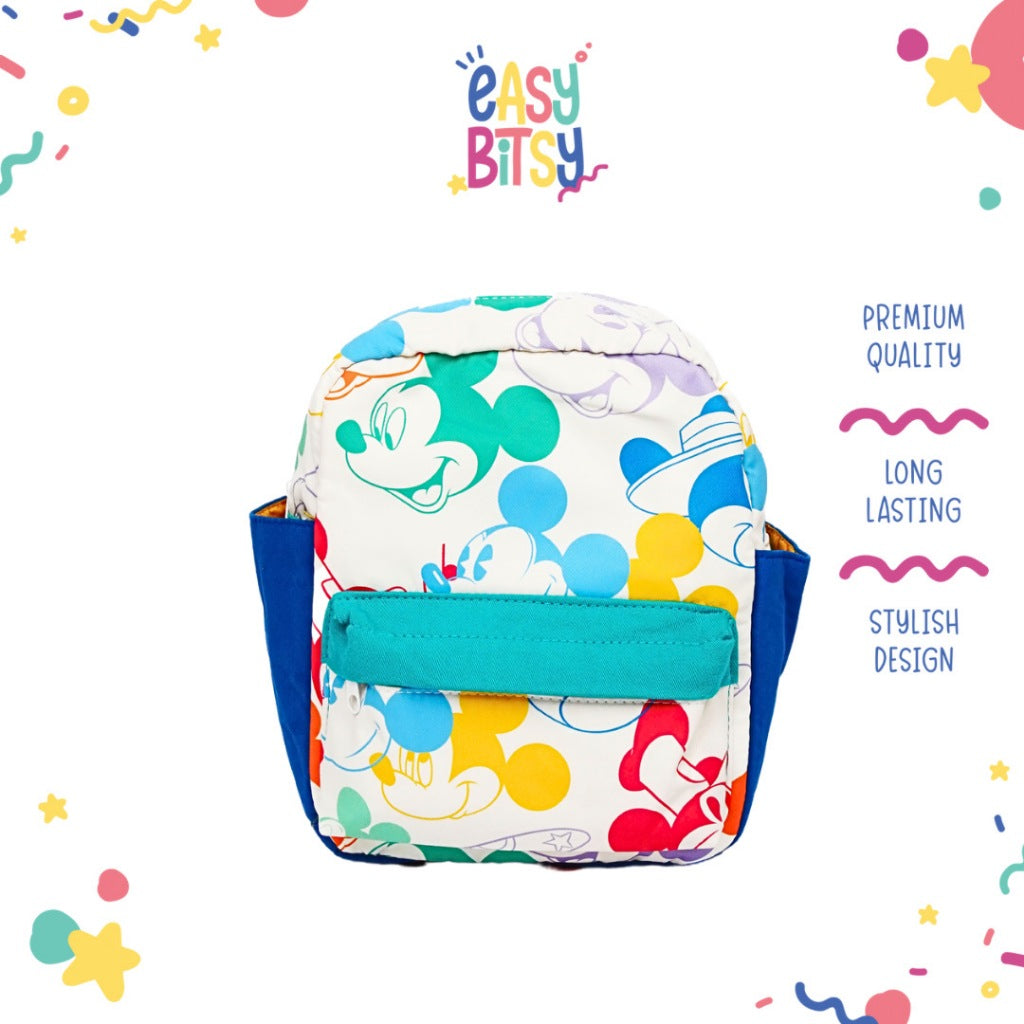 Easybitsy Tas Ransel Backpack Perempuan Laki-Laki PAUD-TK Premium Mickey Rainbow - ZR Tidak ada merek