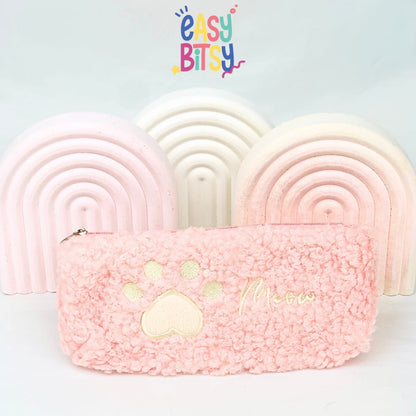 Easy Bitsy Pencil Case Tempat Pensil Bulu Cat Paw - Elinor Tidak ada merek