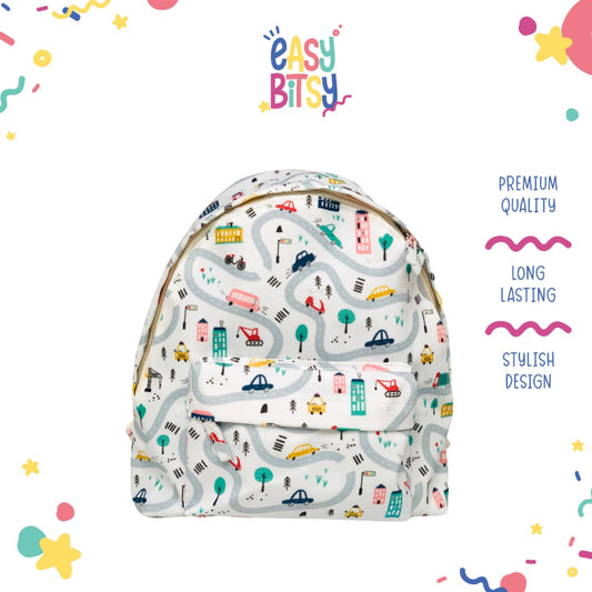 Easybitsy Tas Ransel Waterproof  TK-SD Perempuan Laki-laki Transportasi, Dino, Rabbit, Landak, Love - Masha Tidak ada merek