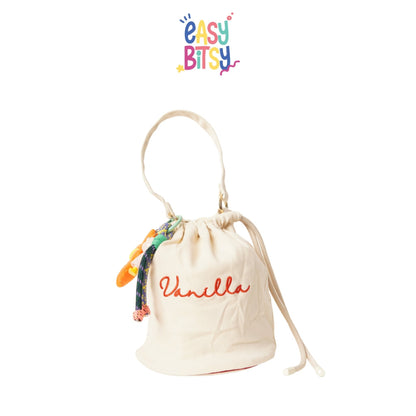 Easy Bitsy Tas Tenteng Vanila Pink Hijau Putih ( Tanpa Gantungan ) Tidak ada merek