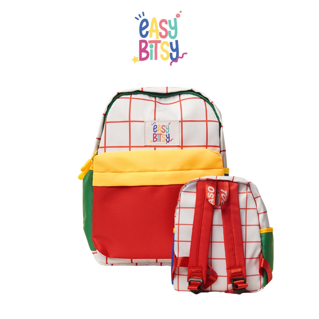 Easy Bitsy Tas Ransel Anak Kotak Kotak - Winnie Tidak ada merek