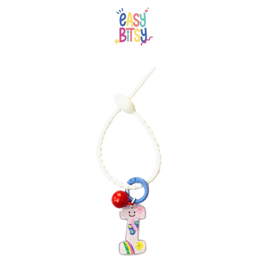 Easy Bitsy Keychain Gantungan Alphabet Akrilik Tidak ada merek