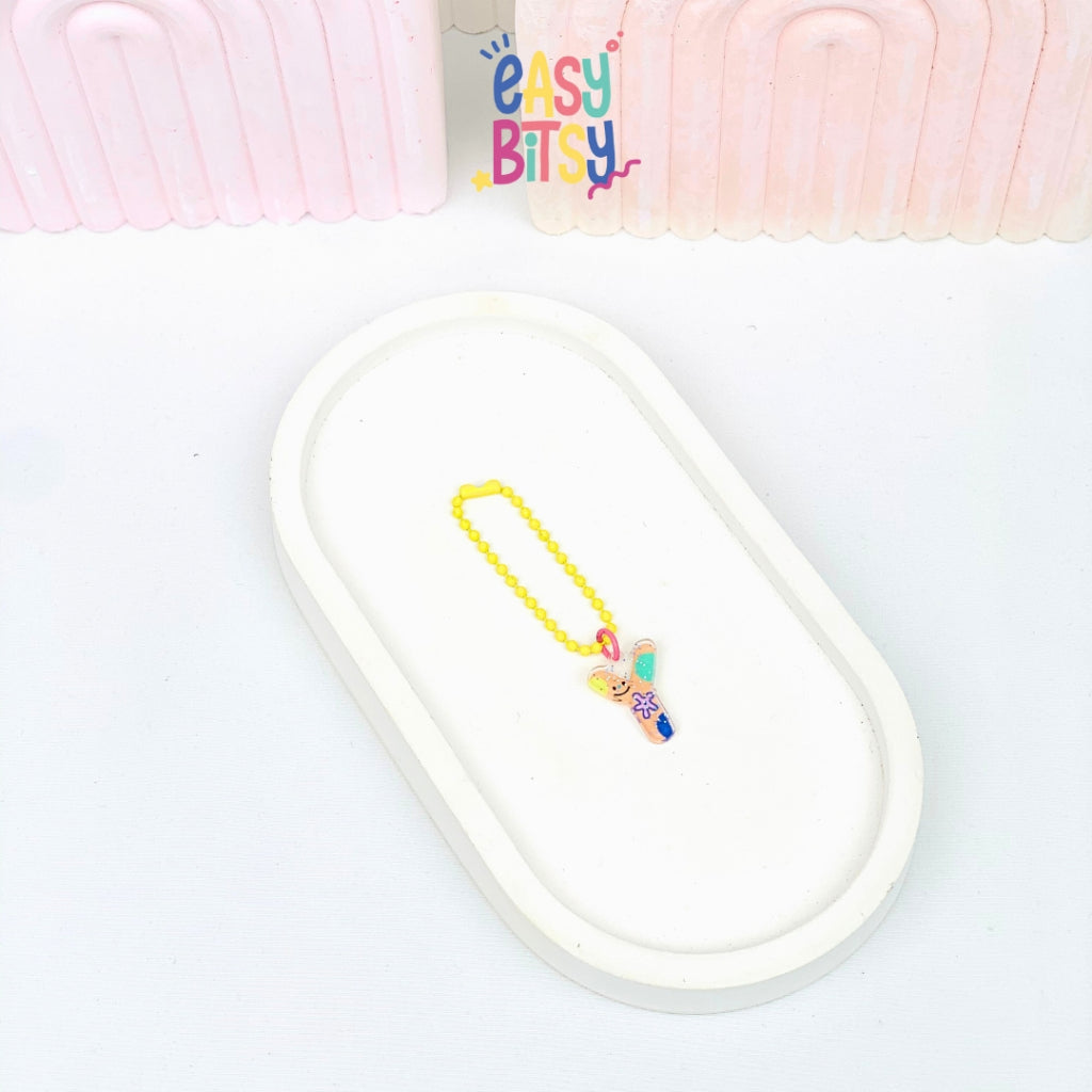 Easy Bitsy Keychain Gantungan Alphabet Mini - mrica Tidak ada merek