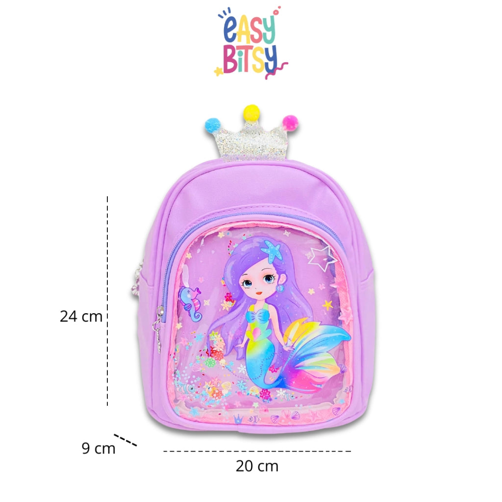 Easy Bitsy Tas Ransel Anak TK PAUD Unicorn Mermaid - Lady Queen Tidak ada merek